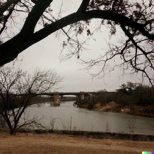 waco brazos river on a cold day