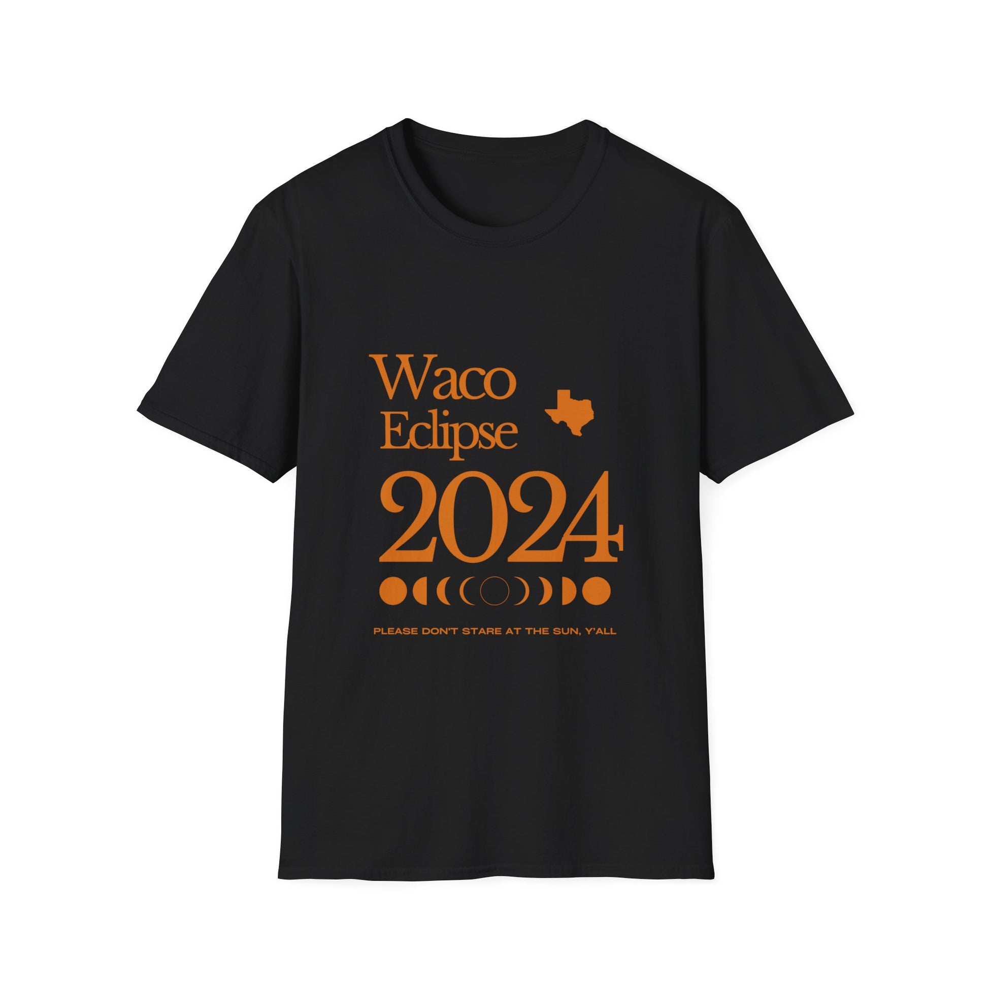 black waco solar eclipse shirt