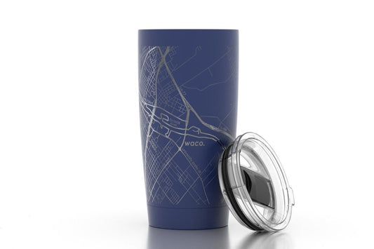 Waco Texas Tumbler | Insulated Travel Cup (Blue or White)