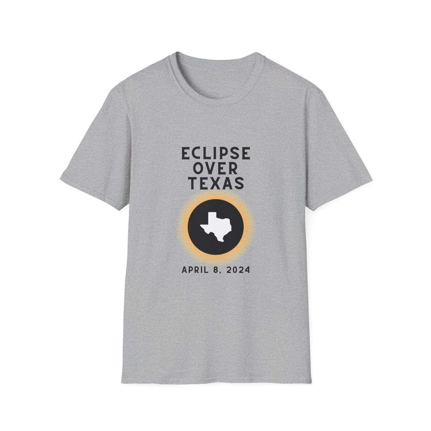 gray texas solar eclipse shirt