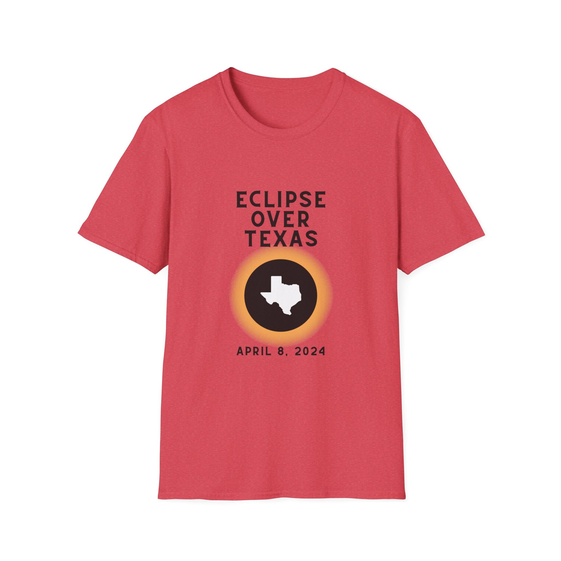 red texas solar eclipse shirt