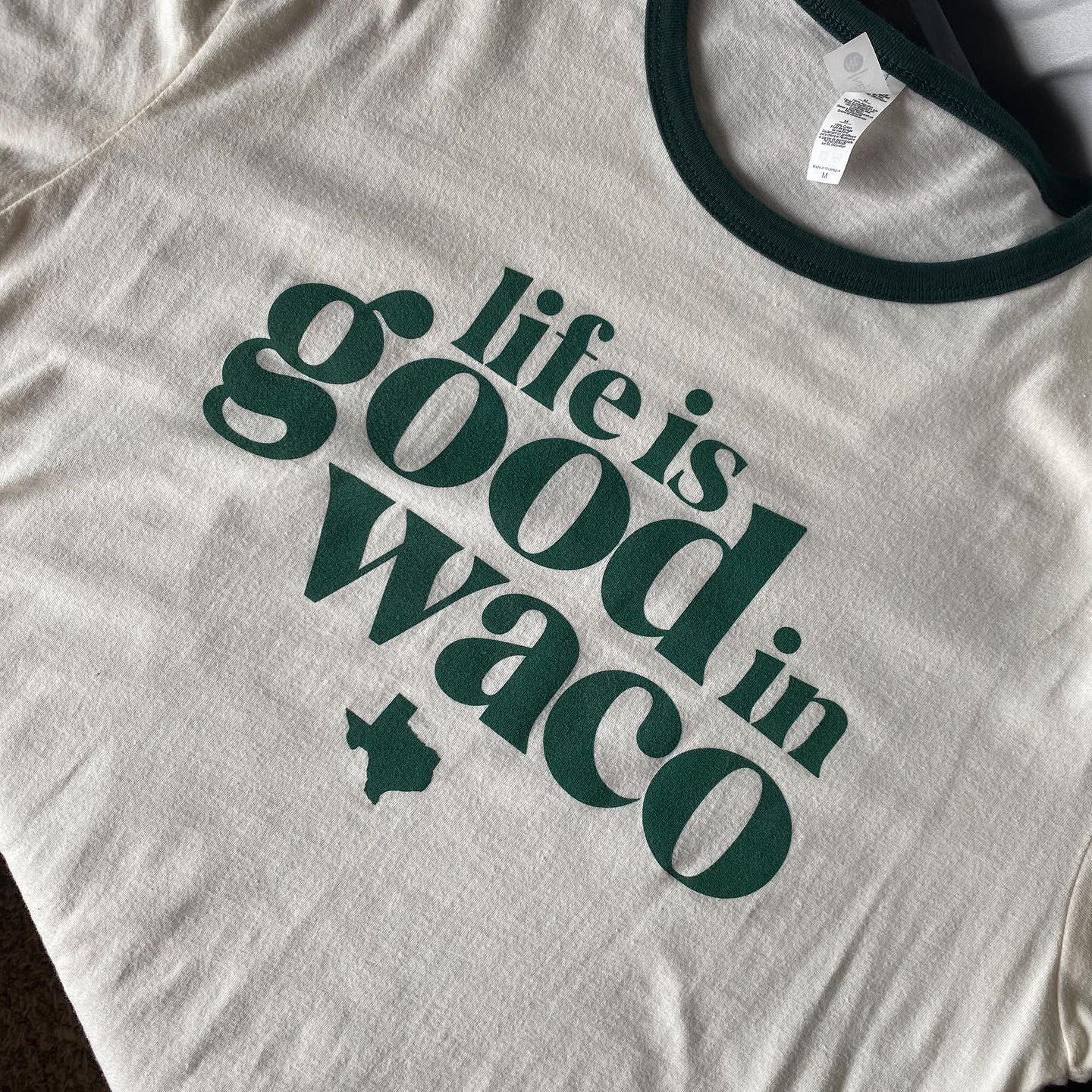 life is good in waco shirt ring collar