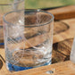 waco map whiskey glass on table