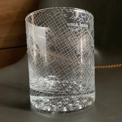Waco Map Rocks Whiskey Glass