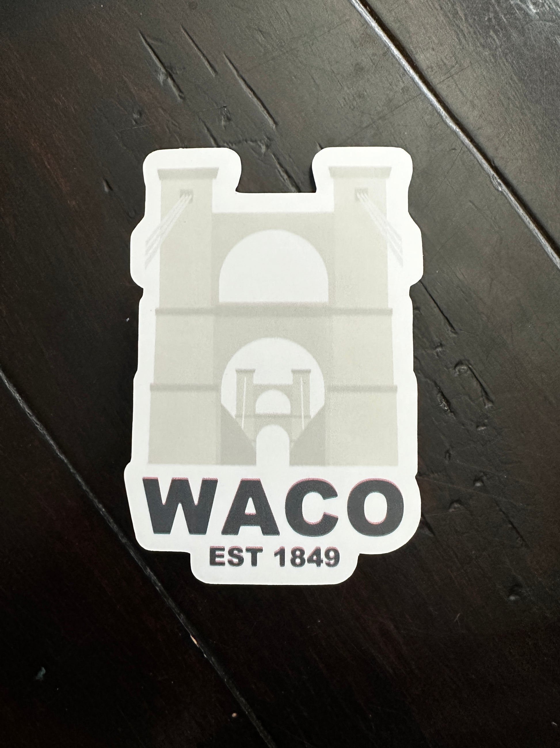 waco suspension bridge sticker