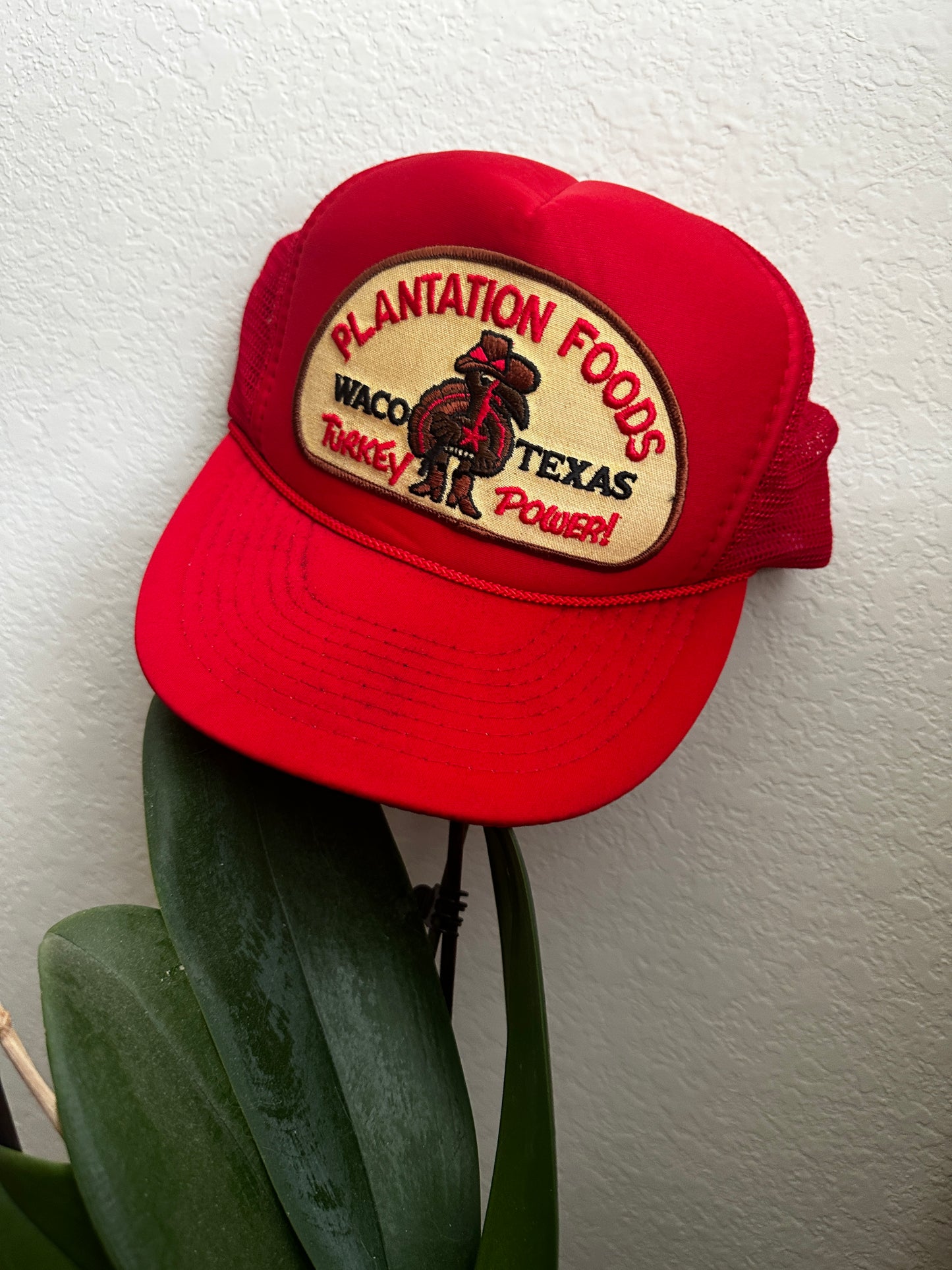 red waco vintage cap