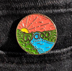 Lovers Leap Sunset Pin: A Stunning Souvenir from Waco, Texas