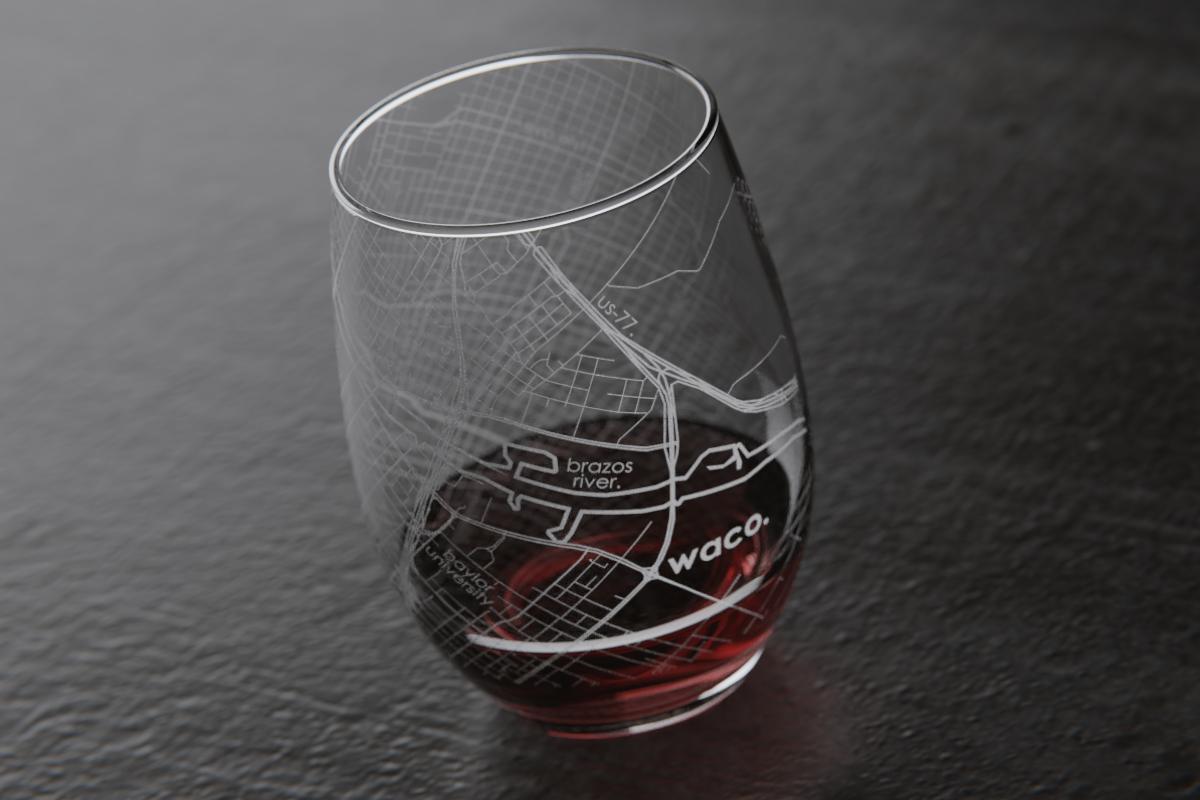 waco map red wine glass